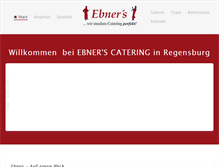 Tablet Screenshot of ebner-catering.de